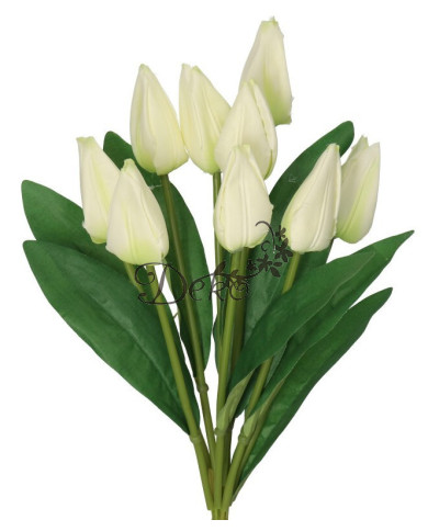 TULIPANY BUKIET TULIPANÓW SZTUCZNE KWIATY 45CM 9GAŁ