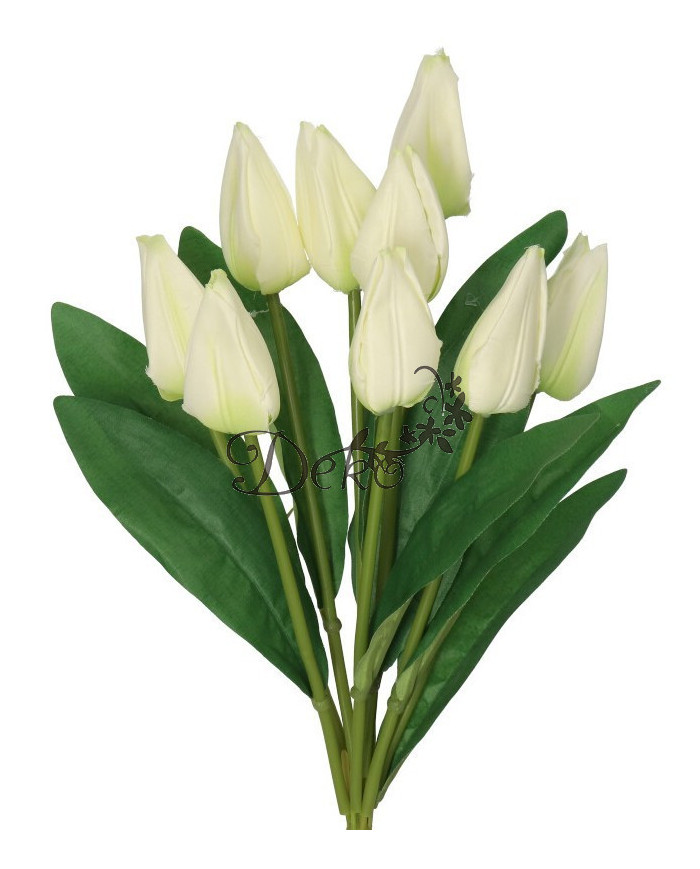 TULIPANY BUKIET TULIPANÓW SZTUCZNE KWIATY 45CM 9GAŁ