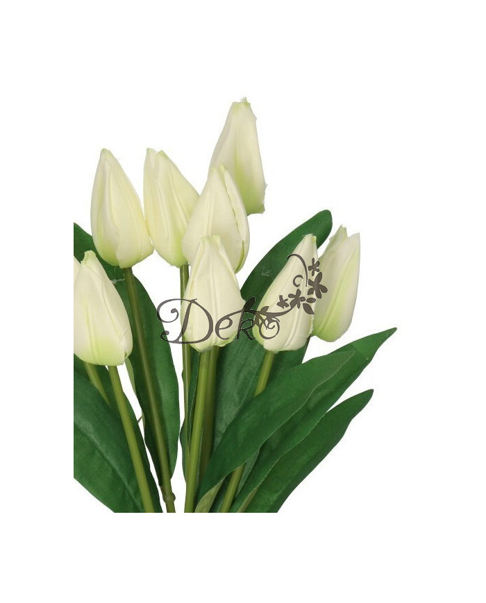 TULIPANY BUKIET TULIPANÓW SZTUCZNE KWIATY 45CM 9GAŁ