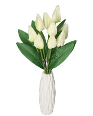 TULIPANY BUKIET TULIPANÓW SZTUCZNE KWIATY 45CM 9GAŁ