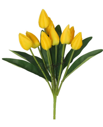 TULIPANY BUKIET TULIPANÓW SZTUCZNE KWIATY 45CM 9GAŁ