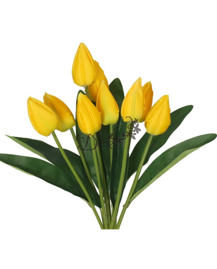TULIPANY BUKIET TULIPANÓW SZTUCZNE KWIATY 45CM 9GAŁ