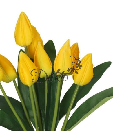 TULIPANY BUKIET TULIPANÓW SZTUCZNE KWIATY 45CM 9GAŁ