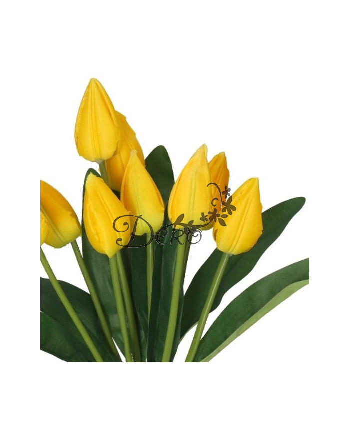 TULIPANY BUKIET TULIPANÓW SZTUCZNE KWIATY 45CM 9GAŁ