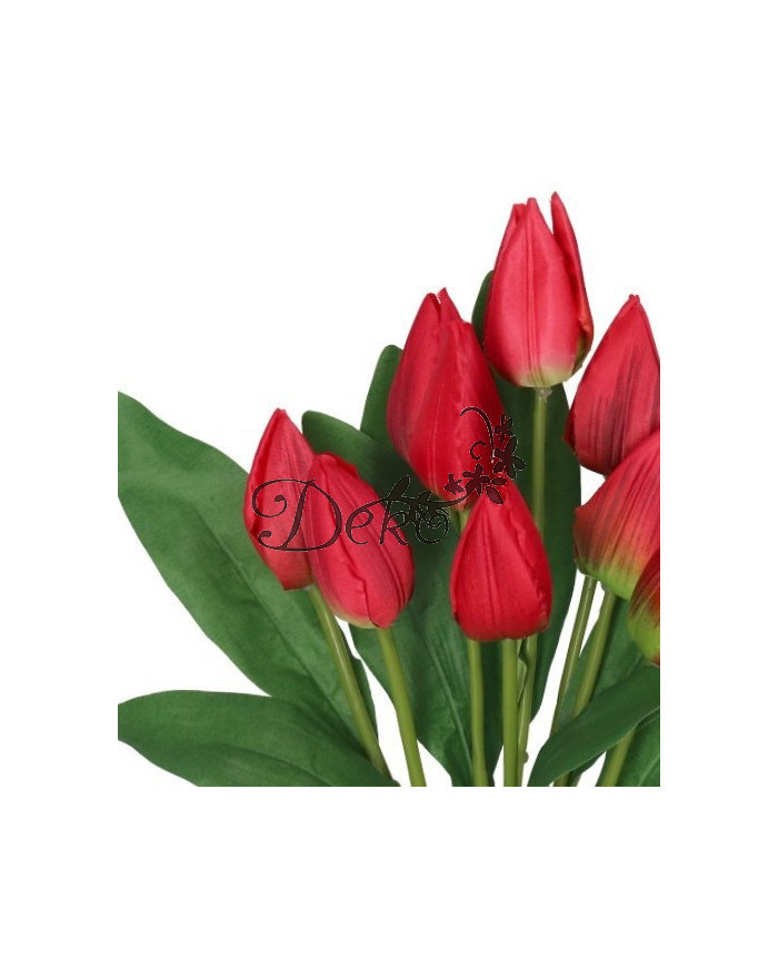 TULIPANY BUKIET TULIPANÓW SZTUCZNE KWIATY 45CM 9GAŁ