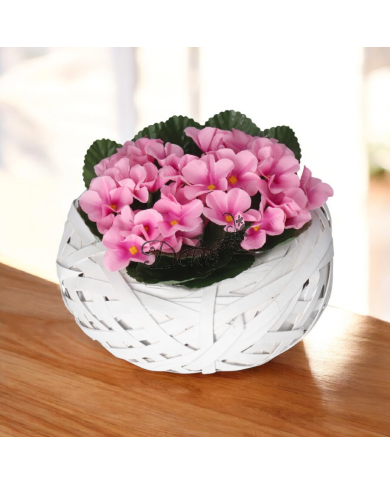 SZTUCZNE KWIATY JAK ŻYWE FIOŁEK FIOŁKI WYSOKA JAKOŚĆ 20CM