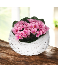 SZTUCZNE KWIATY JAK ŻYWE FIOŁEK FIOŁKI WYSOKA JAKOŚĆ 20CM