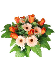 STROIK NA GRÓB DUŻY KOMPOZYCJA SZTUCZNE KWIATY DO WAZONU