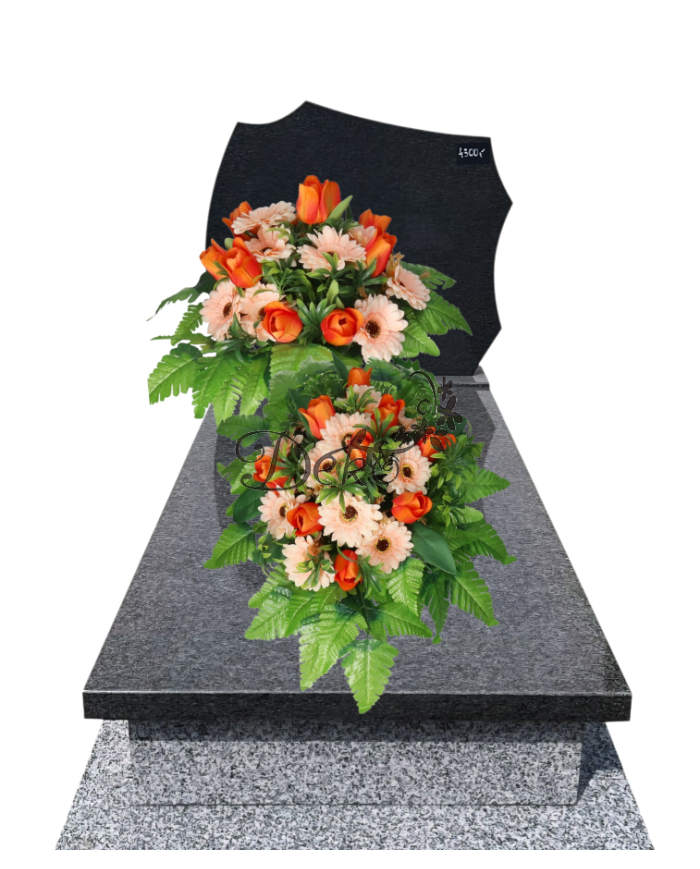 STROIK NA GRÓB DUŻY KOMPOZYCJA SZTUCZNE KWIATY DO WAZONU