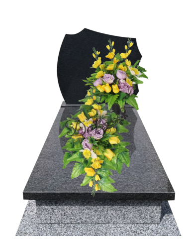 STROIK NA GRÓB KOMPOZYCJA DUŻA SZTUCZNE KWIATY