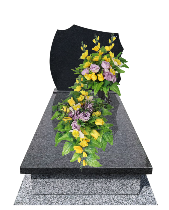 STROIK NA GRÓB KOMPOZYCJA DUŻA SZTUCZNE KWIATY