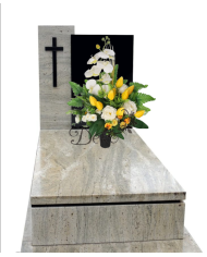 STROIK NA GRÓB DUŻY KOMPOZYCJA SZTUCZNE KWIATY DO WAZONU