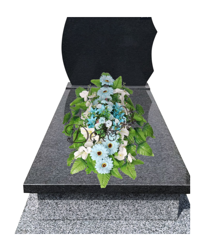 STROIK NA GRÓB KOMPOZYCJA DUŻA SZTUCZNE KWIATY