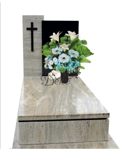 STROIK NA GRÓB DUŻY KOMPOZYCJA SZTUCZNE KWIATY DO WAZONU