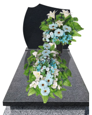 STROIK NA GRÓB DUŻY KOMPOZYCJA SZTUCZNE KWIATY DO WAZONU