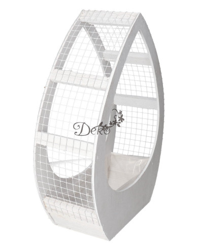 Doniczka drewniana do kompozycji stroika łezka 40cm