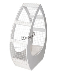 Doniczka drewniana do kompozycji stroika łezka 40cm