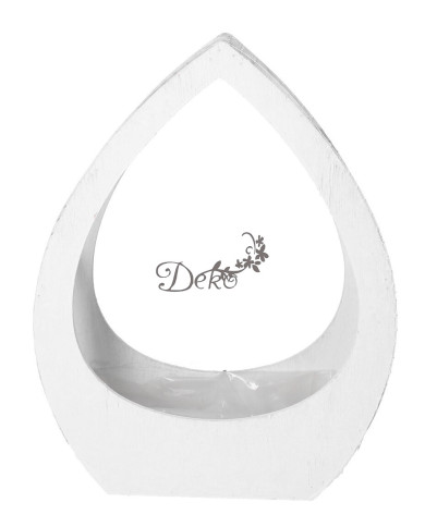 Doniczka drewniana do kompozycji stroika łezka 40cm