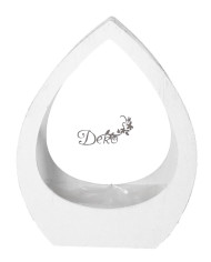 Doniczka drewniana do kompozycji stroika łezka 40cm