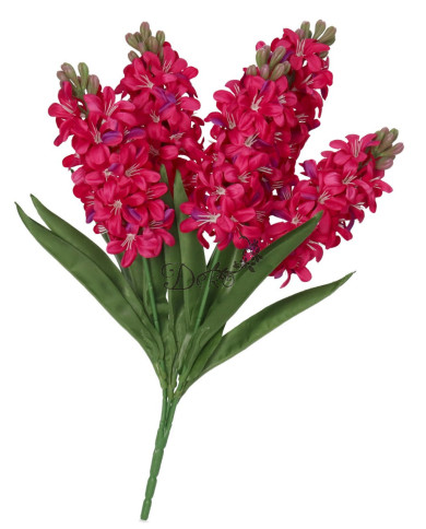 Hiacynty w bukiecie sztuczne kwiaty jak żywe 49cm