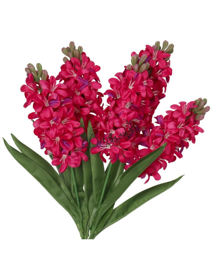 Hiacynty w bukiecie sztuczne kwiaty jak żywe 49cm
