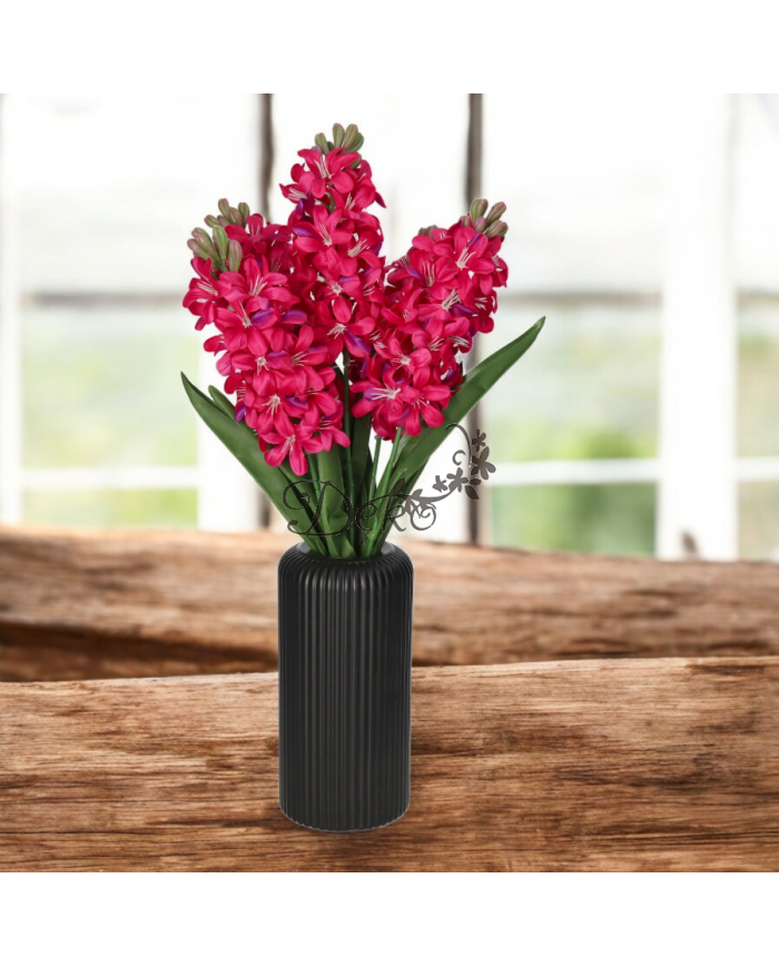 Hiacynty w bukiecie sztuczne kwiaty jak żywe 49cm