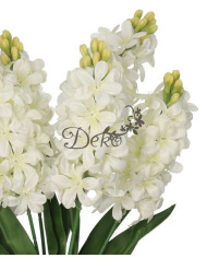 Hiacynty w bukiecie sztuczne kwiaty jak żywe 49cm