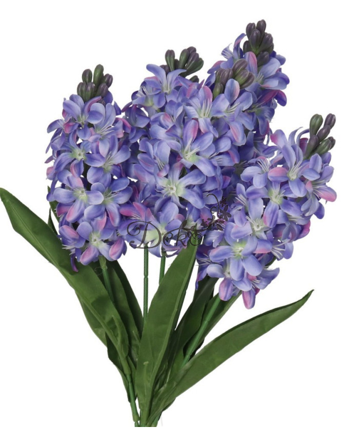 Hiacynty w bukiecie sztuczne kwiaty jak żywe 49cm