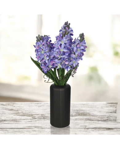 Hiacynty w bukiecie sztuczne kwiaty jak żywe 49cm