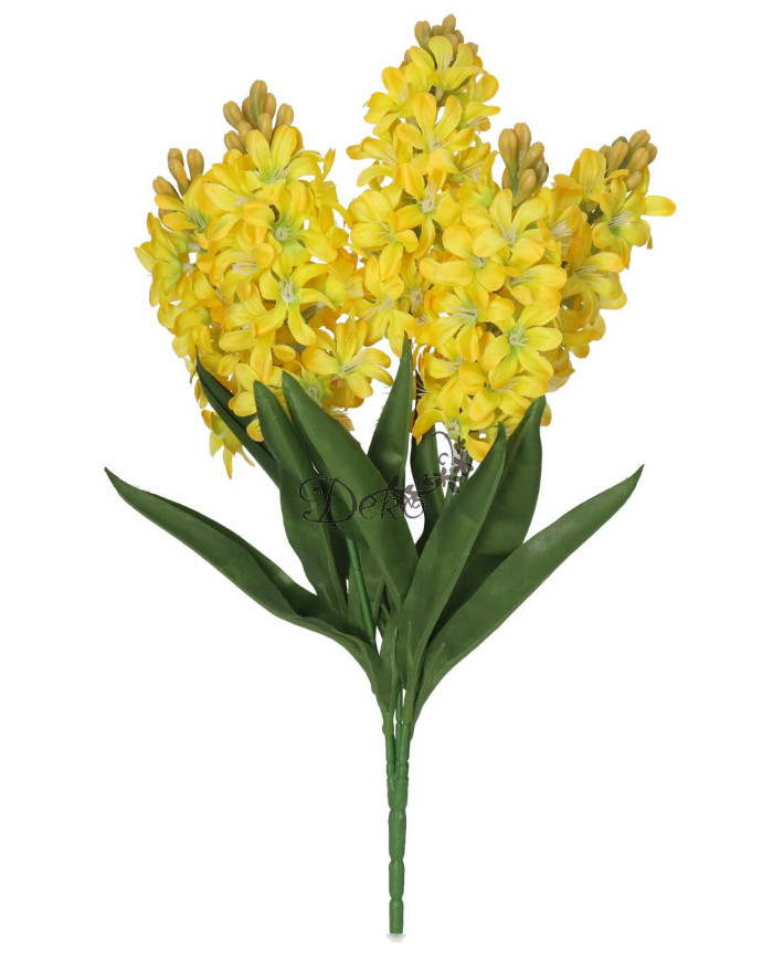 Hiacynty w bukiecie sztuczne kwiaty jak żywe 49cm