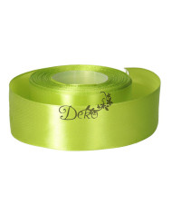 WSTĄŻKA TASIEMKA SATYNOWA ZIELONA 38MM 32M