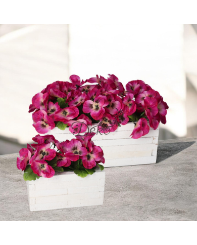 DONICZKA OSŁONKA DREWNIANA KORYTKO BIAŁA 2SZT