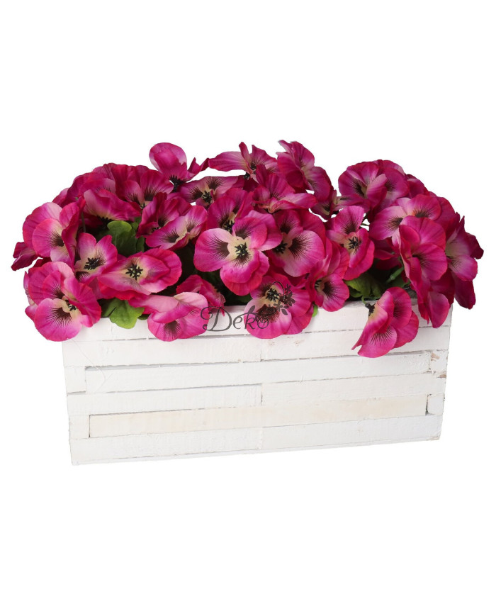 DONICZKA OSŁONKA DREWNIANA KORYTKO BIAŁA 2SZT