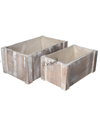 DONICZKA OSŁONKA DREWNIANA KORYTKO 2SZT