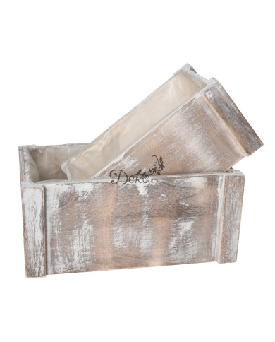 DONICZKA OSŁONKA DREWNIANA KORYTKO 2SZT