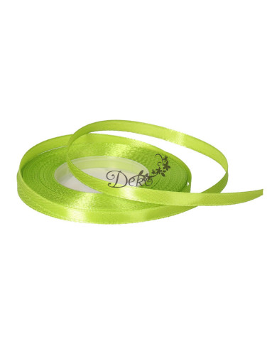 WSTĄŻKA TASIEMKA SATYNOWA ZIEONA 6MM 32M