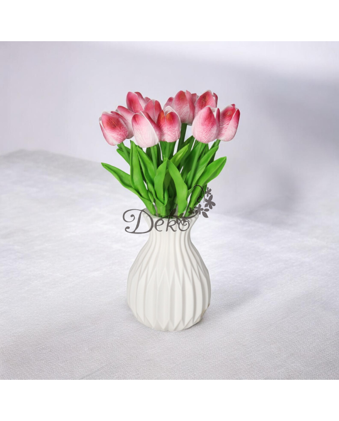 Tulipany sylikonowe piankowe gumowe jak żywe 34cm 7szt bukiet