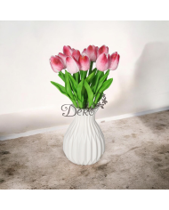Tulipany sylikonowe piankowe gumowe jak żywe 34cm 7szt bukiet