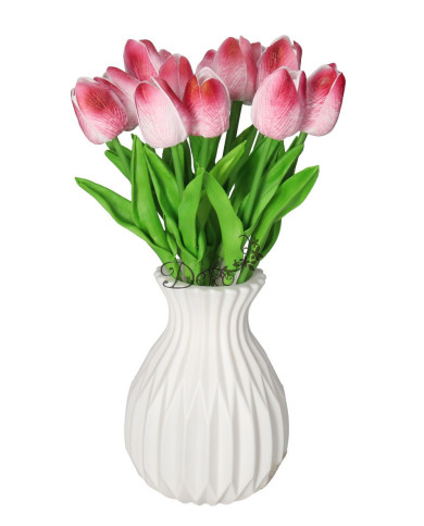 Tulipany sylikonowe piankowe gumowe jak żywe 34cm 7szt bukiet