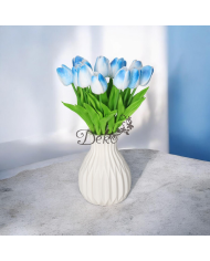 Tulipany sylikonowe piankowe gumowe jak żywe 34cm 7szt bukiet