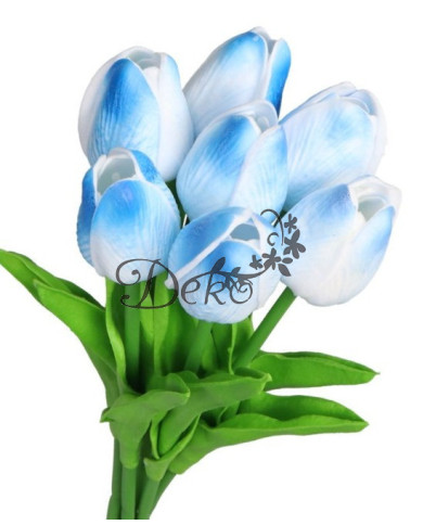 Tulipany sylikonowe piankowe gumowe jak żywe 34cm 7szt bukiet