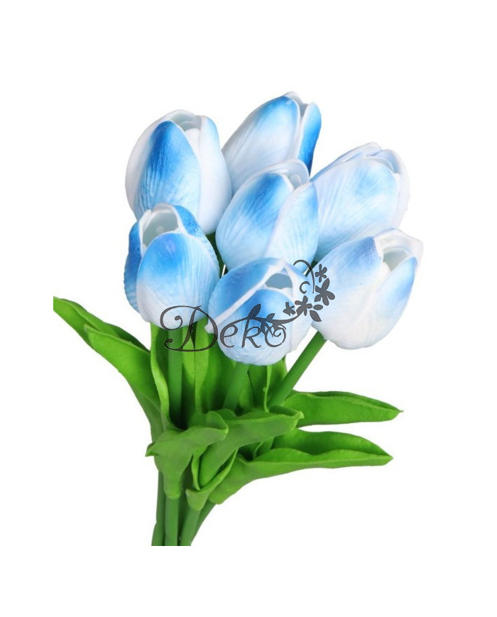 Tulipany sylikonowe piankowe gumowe jak żywe 34cm 7szt bukiet