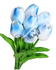 Tulipany sylikonowe piankowe gumowe jak żywe 34cm 7szt bukiet