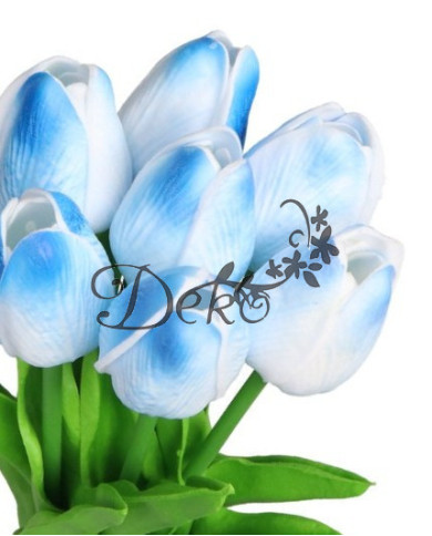 Tulipany sylikonowe piankowe gumowe jak żywe 34cm 7szt bukiet