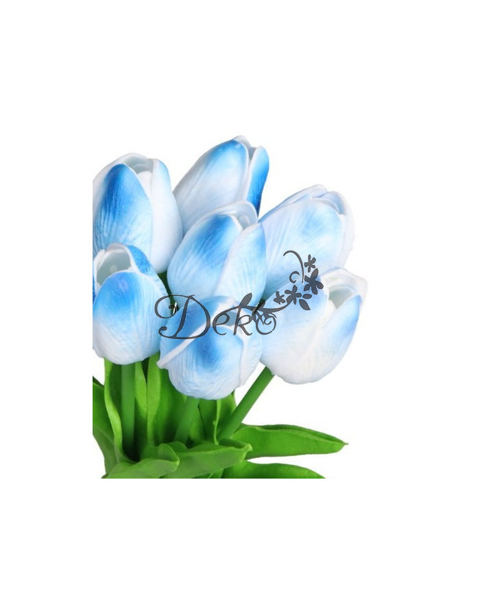 Tulipany sylikonowe piankowe gumowe jak żywe 34cm 7szt bukiet