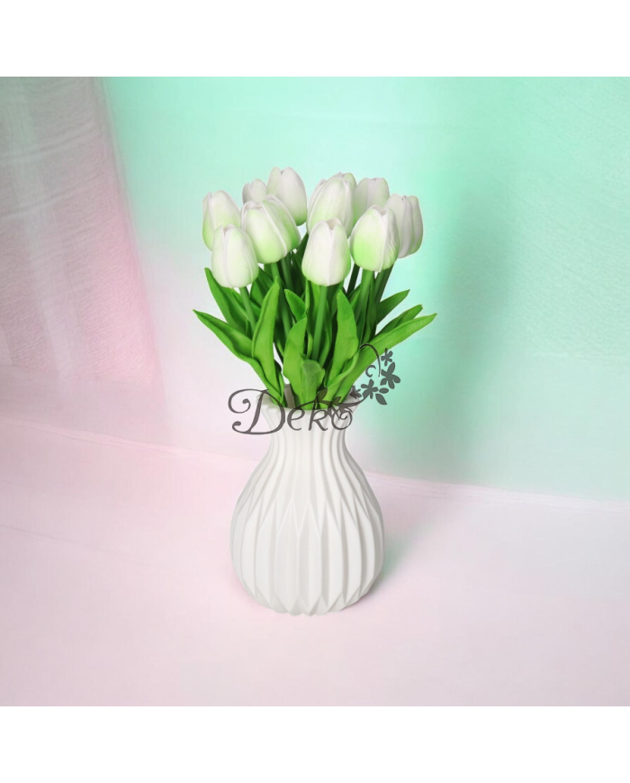 Tulipany sylikonowe piankowe gumowe jak żywe 34cm 7szt bukiet
