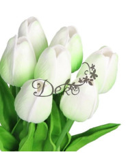 Tulipany sylikonowe piankowe gumowe jak żywe 34cm 7szt bukiet