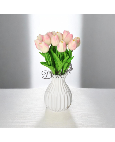 Tulipany sylikonowe piankowe gumowe jak żywe 34cm 7szt bukiet