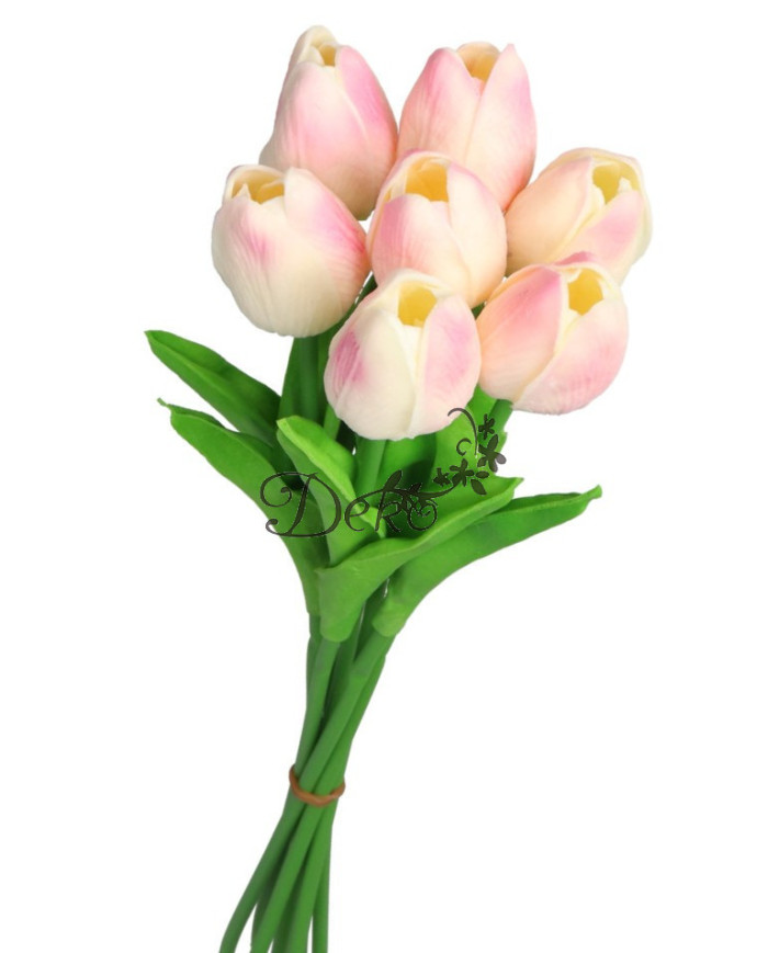Tulipany sylikonowe piankowe gumowe jak żywe 34cm 7szt bukiet