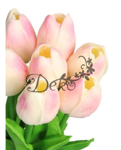 Tulipany sylikonowe piankowe gumowe jak żywe 34cm 7szt bukiet